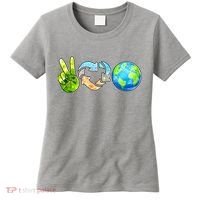 Peace Love Recycle Earth Celebrate Earth Day Everyday Women's T-Shirt thumb 0