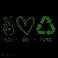 Peace Love Recycle Earth Day Coffee Mug thumb 5