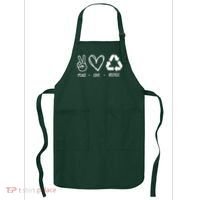 Peace Love Recycle Earth Day Apron thumb 0