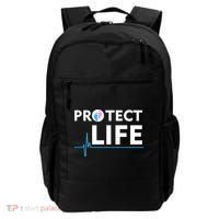 Protect Life Ribbon Pregnancy Infant Loss Awareness Stop Abortion Backpack thumb 0