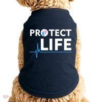 Protect Life Ribbon Pregnancy Infant Loss Awareness Stop Abortion Doggie Tank thumb 0