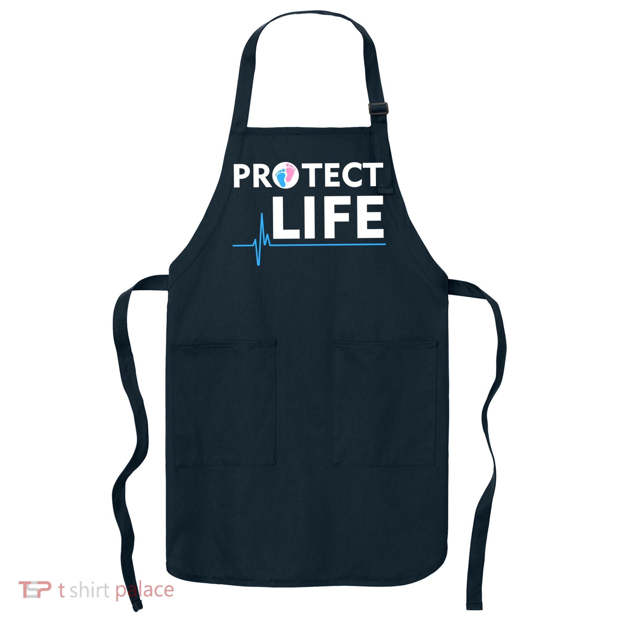 Protect Life Ribbon Pregnancy Infant Loss Awareness Stop Abortion Apron