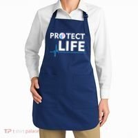Protect Life Ribbon Pregnancy Infant Loss Awareness Stop Abortion Apron thumb 2