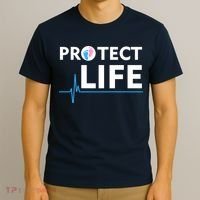 Protect Life Ribbon Pregnancy Infant Loss Awareness Stop Abortion T-Shirt thumb 3