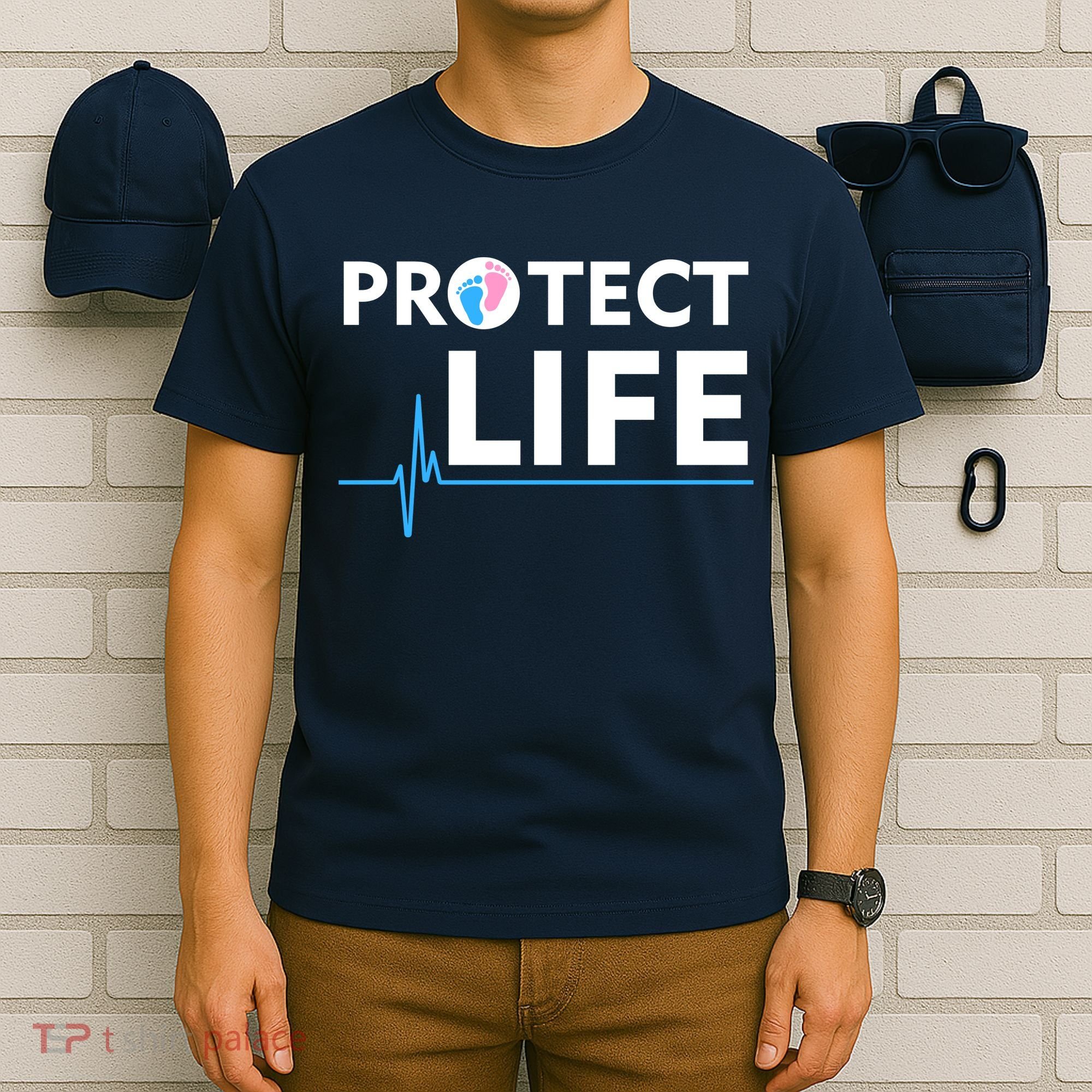 Protect Life Ribbon Pregnancy Infant Loss Awareness Stop Abortion T-Shirt