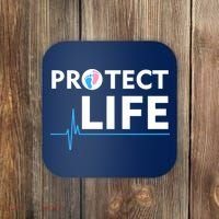Protect Life Ribbon Pregnancy Infant Loss Awareness Stop Abortion Coaster thumb 0