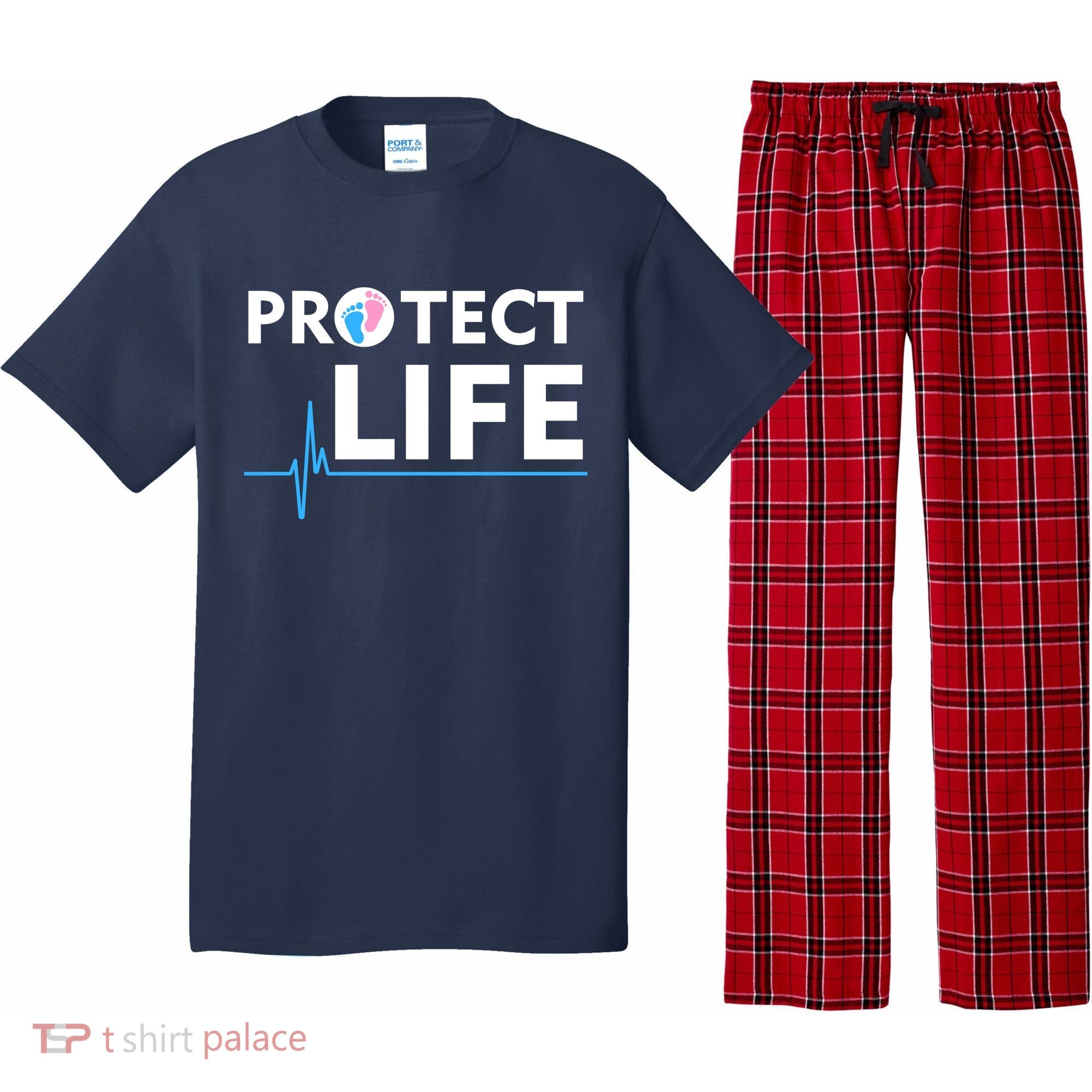 Protect Life Ribbon Pregnancy Infant Loss Awareness Stop Abortion Pajama Set
