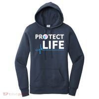 Protect Life Ribbon Pregnancy Infant Loss Awareness Stop Abortion Women's Hoodie thumb 0