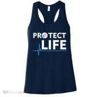 Protect Life Ribbon Pregnancy Infant Loss Awareness Stop Abortion Women's Tank Top thumb 0