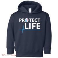 Protect Life Ribbon Pregnancy Infant Loss Awareness Stop Abortion Toddler Hoodie thumb 0