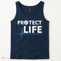 Protect Life Ribbon Pregnancy Infant Loss Awareness Stop Abortion Tank Top thumb 2