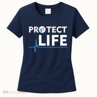 Protect Life Ribbon Pregnancy Infant Loss Awareness Stop Abortion Women's T-Shirt thumb 0