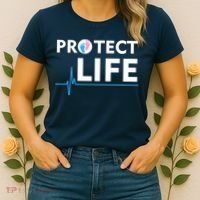 Protect Life Ribbon Pregnancy Infant Loss Awareness Stop Abortion Women's T-Shirt thumb 2