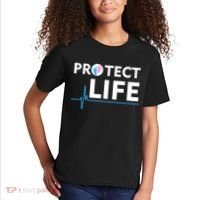 Protect Life Ribbon Pregnancy Infant Loss Awareness Stop Abortion Kids T-Shirt thumb 2