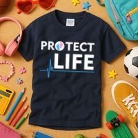 Protect Life Ribbon Pregnancy Infant Loss Awareness Stop Abortion Kids T-Shirt thumb 3