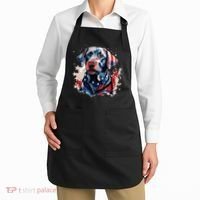 Patriotic Labrador Retriever Dog American Flag Apron thumb 2