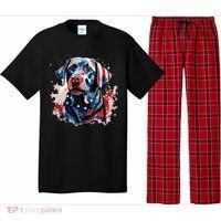 Patriotic Labrador Retriever Dog American Flag Pajama Set thumb 0