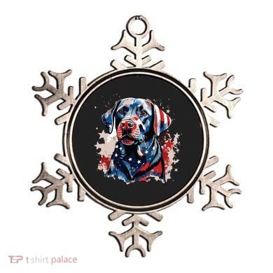 Patriotic Labrador Retriever Dog American Flag Ornament