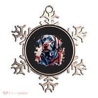 Patriotic Labrador Retriever Dog American Flag Ornament thumb 0