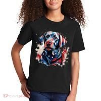 Patriotic Labrador Retriever Dog American Flag Kids T-Shirt thumb 2