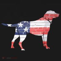 Patriotic Labrador Retriever Wearing USA Flag Lab Puppy Dog Apron thumb 3