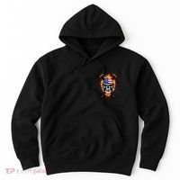 Patriotic Lacrosse Skull Hoodie thumb 0