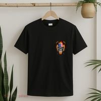 Patriotic Lacrosse Skull T-Shirt thumb 2