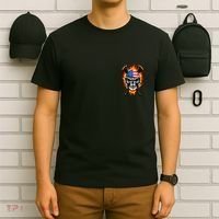 Patriotic Lacrosse Skull T-Shirt thumb 6