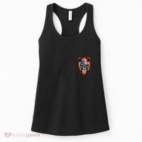 Patriotic Lacrosse Skull Women's Tank Top thumb 0