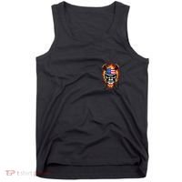 Patriotic Lacrosse Skull Tank Top thumb 0