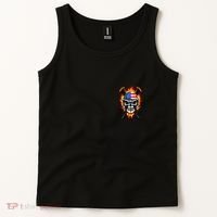 Patriotic Lacrosse Skull Tank Top thumb 2