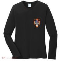 Patriotic Lacrosse Skull Women's Long Sleeve Shirt thumb 0