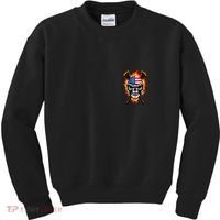 Patriotic Lacrosse Skull Kids Sweatshirt thumb 0