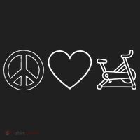 Peace Love Spin Heart Funny Spin Class Spinning Cycling Gym Tumbler thumb 3