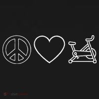Peace Love Spin Heart Funny Spin Class Spinning Cycling Gym Tank Top thumb 6