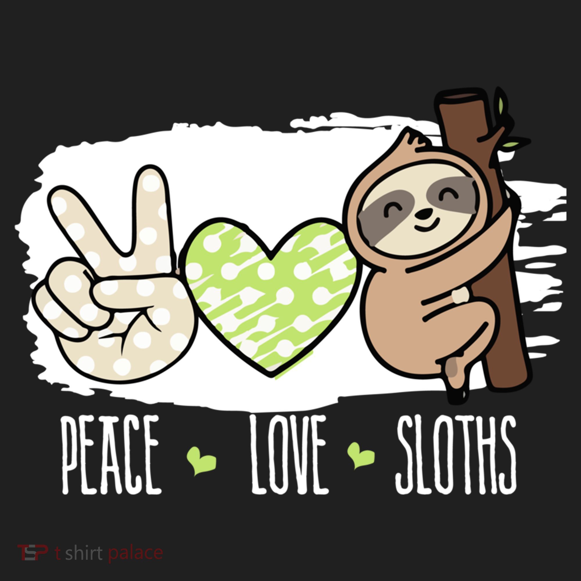 Peace Love Sloths Tropical Sloth Lover Hippie Gift Beanie