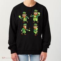Pickleball Leprechauns St Patrick's Day Pickleball Player Women's Sweatshirt thumb 0
