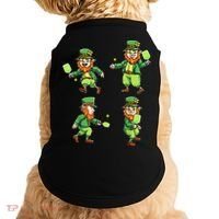 Pickleball Leprechauns St Patrick's Day Pickleball Player Doggie Tank thumb 0