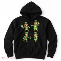 Pickleball Leprechauns St Patrick's Day Pickleball Player Hoodie thumb 0