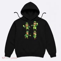 Pickleball Leprechauns St Patrick's Day Pickleball Player Hoodie thumb 0