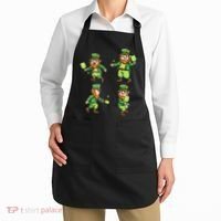 Pickleball Leprechauns St Patrick's Day Pickleball Player Apron thumb 2