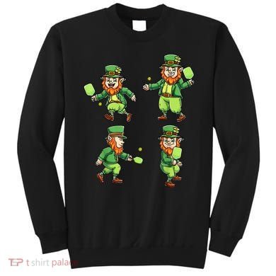 Pickleball Leprechauns St Patrick's Day Pickleball Player Sweatshirt