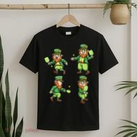 Pickleball Leprechauns St Patrick's Day Pickleball Player T-Shirt thumb 2