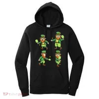 Pickleball Leprechauns St Patrick's Day Pickleball Player Women's Hoodie thumb 0