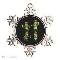 Pickleball Leprechauns St Patrick's Day Pickleball Player Ornament thumb 0