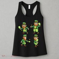 Pickleball Leprechauns St Patrick's Day Pickleball Player Women's Tank Top thumb 3