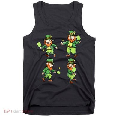Pickleball Leprechauns St Patrick's Day Pickleball Player Tank Top