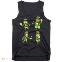 Pickleball Leprechauns St Patrick's Day Pickleball Player Tank Top thumb 0