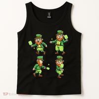 Pickleball Leprechauns St Patrick's Day Pickleball Player Tank Top thumb 2