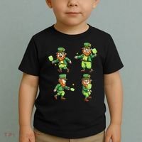 Pickleball Leprechauns St Patrick's Day Pickleball Player Toddler T-Shirt thumb 2